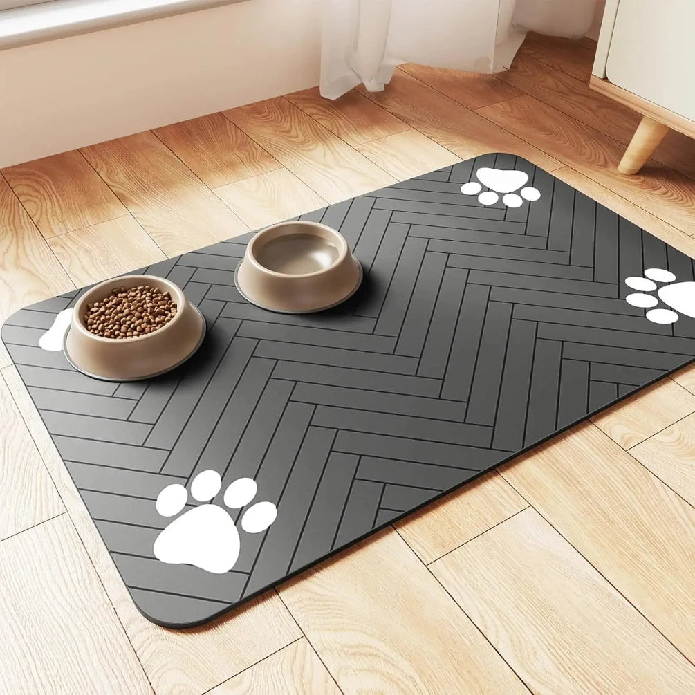 Waterproof Pet Feeding Mat – Non-Slip, Quick-Dry Placemat for Dogs & Cats
