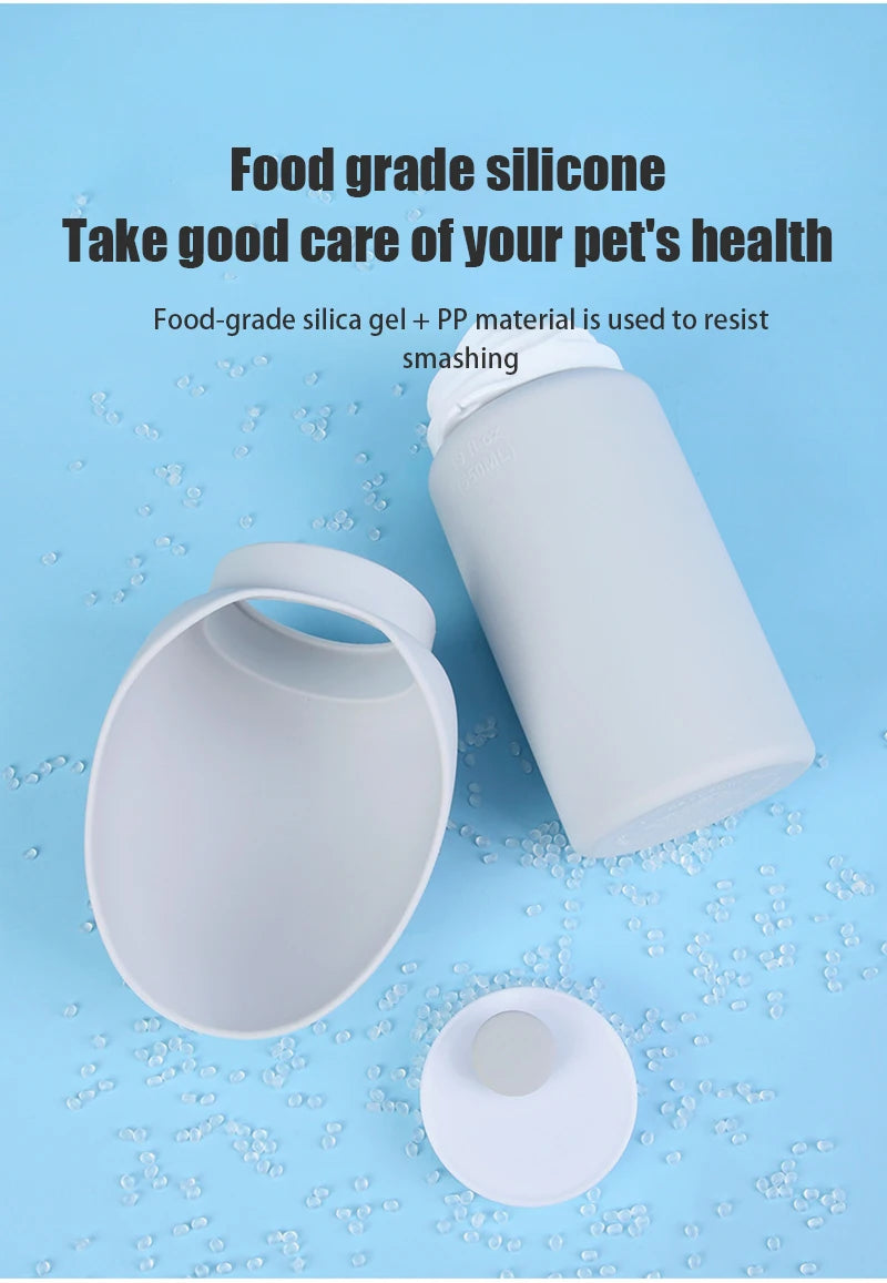 Portable Folding Pet Water Bottle – Silicone Travel Cup for Dogs On the Go