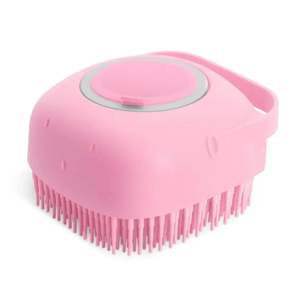 Soft Silicone Pet Bath & Massage Brush – Gentle Grooming for Dogs & Cats