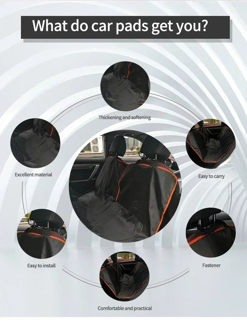 Premium Waterproof Dog Car Seat Cover – Hammock Style Protector for Cars & SUVs
