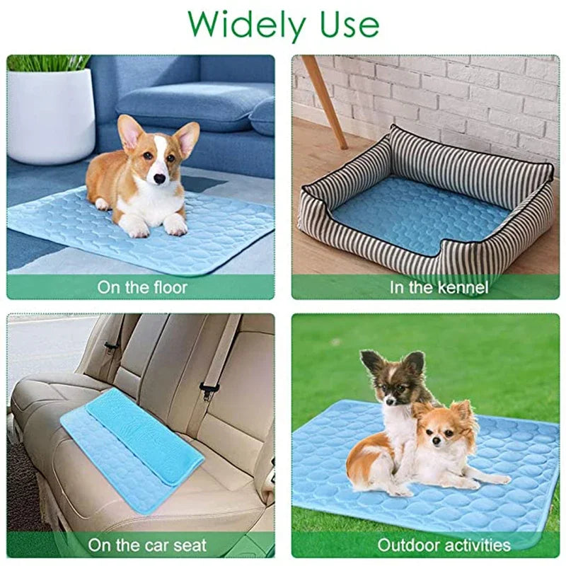 Cooling Summer Dog Mat – Breathable, Washable Pet Pad for Home & Travel