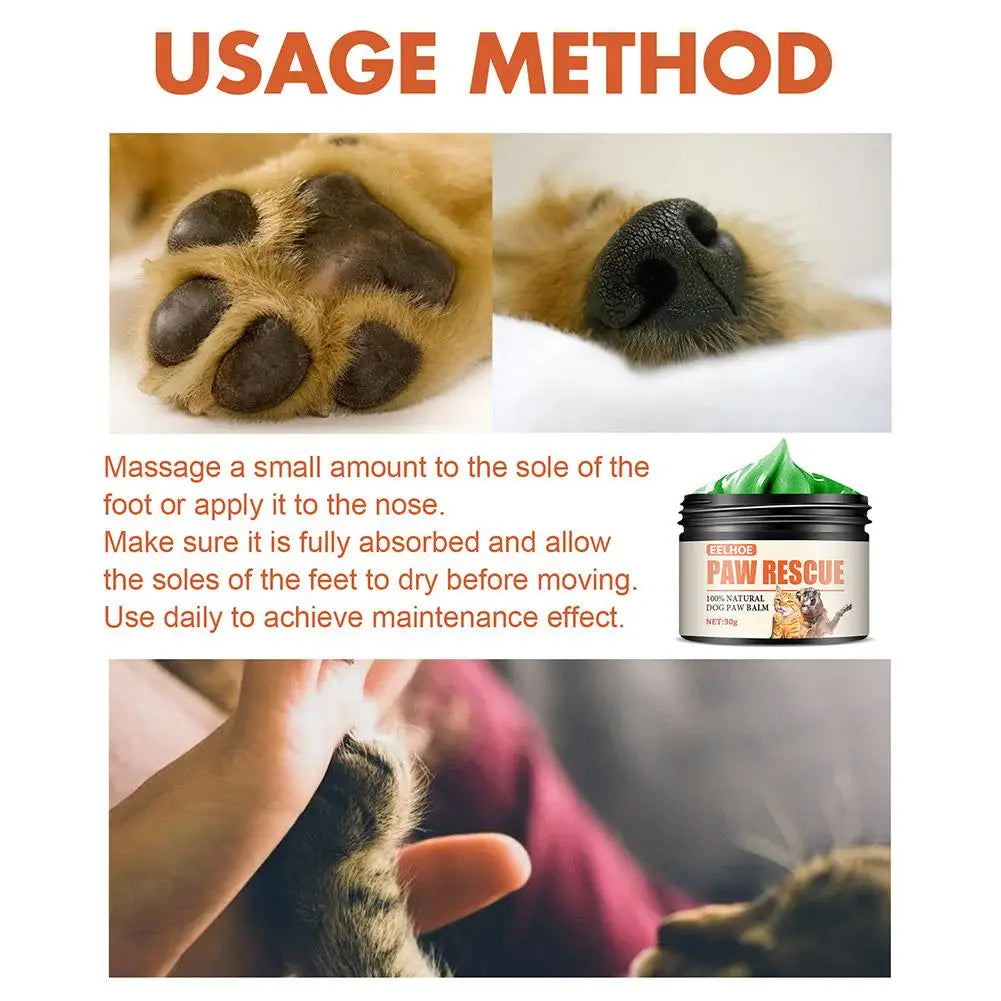 Pet Paw Balm – Moisturizing Foot Care Cream for Dogs & Cats 30g