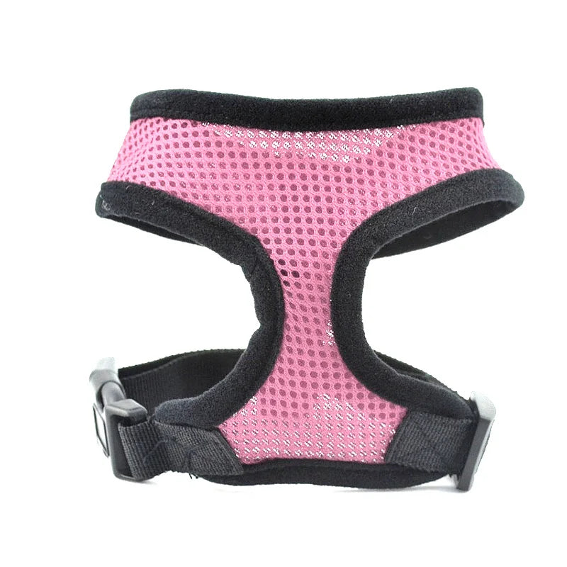 Breathable Mesh No-Pull Dog Harness – Adjustable Safety Vest for Small Dogs