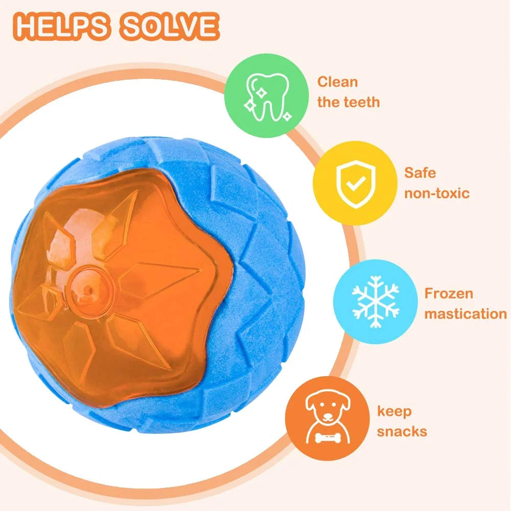 Multifunctional Rubber Dog Toy Set – Interactive Squeaky Wheel, Ball & Chew Toys for Large Breeds