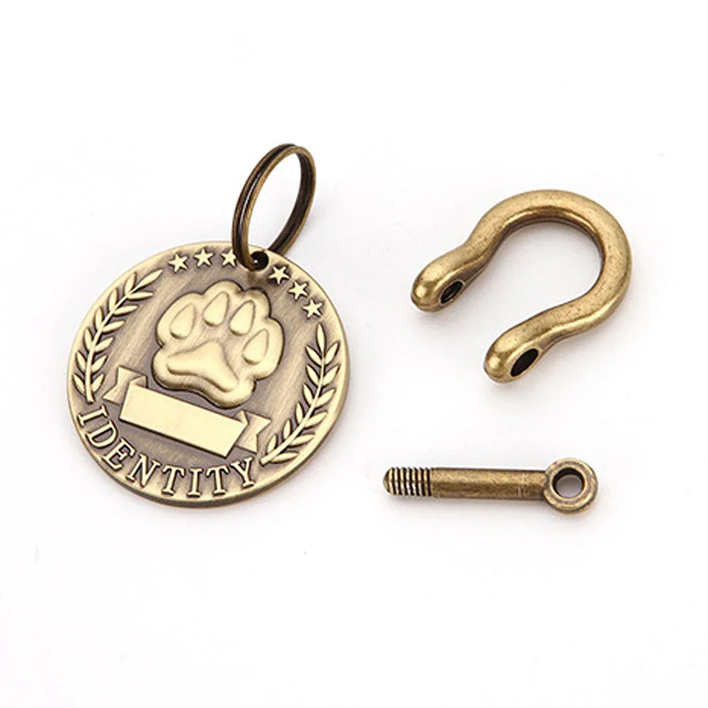 Custom Engraved Pet ID Tag – Personalized Nameplate for Dogs & Cats
