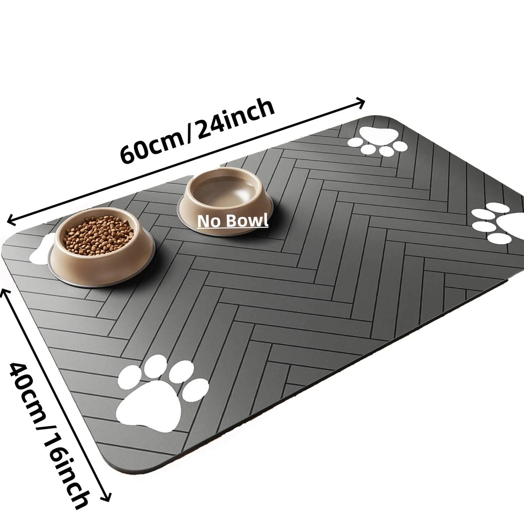 Waterproof Pet Feeding Mat – Non-Slip, Quick-Dry Placemat for Dogs & Cats