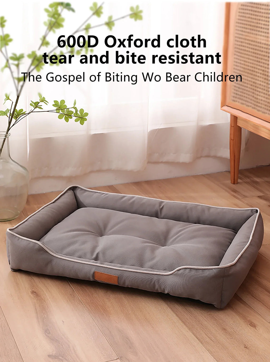 All-Season Waterproof Dog Bed – Thickened Oxford Pet Mat with Soft PP Cotton Filling
