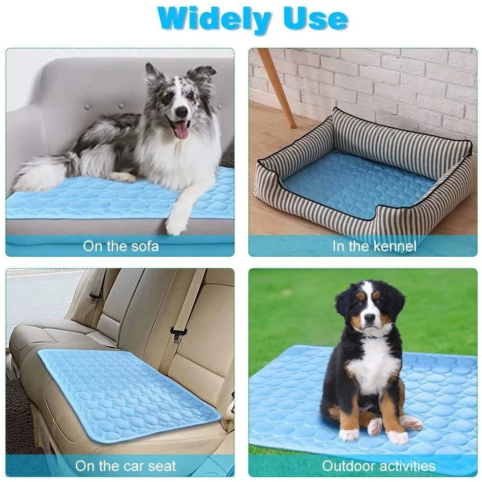 Cooling Summer Dog Mat – Breathable, Washable Pet Pad for Home & Travel