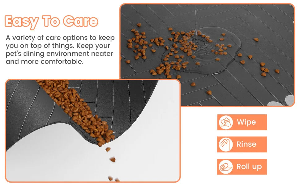 Waterproof Pet Feeding Mat – Non-Slip, Quick-Dry Placemat for Dogs & Cats