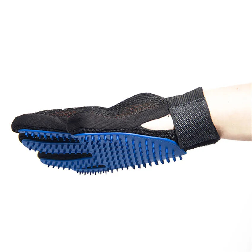 PROSTORMER Pet Grooming Glove – Silicone Deshedding Brush for Dogs & Cats