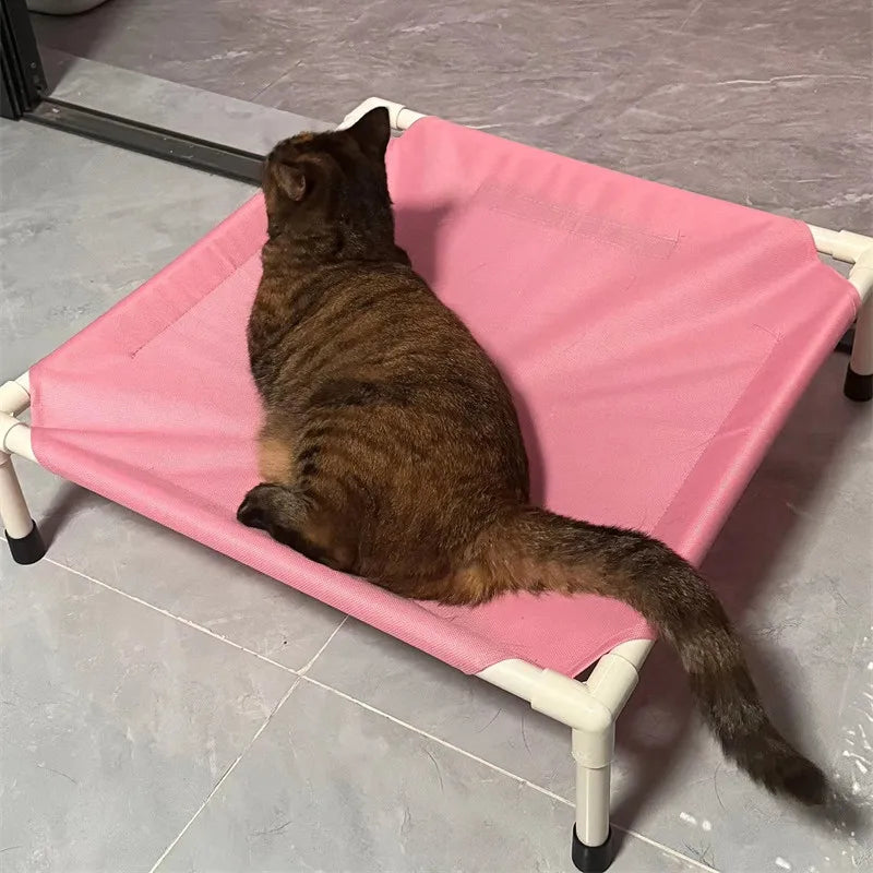 Portable Elevated Pet Bed – Foldable, Washable & Ideal for Indoors or Outdoors!