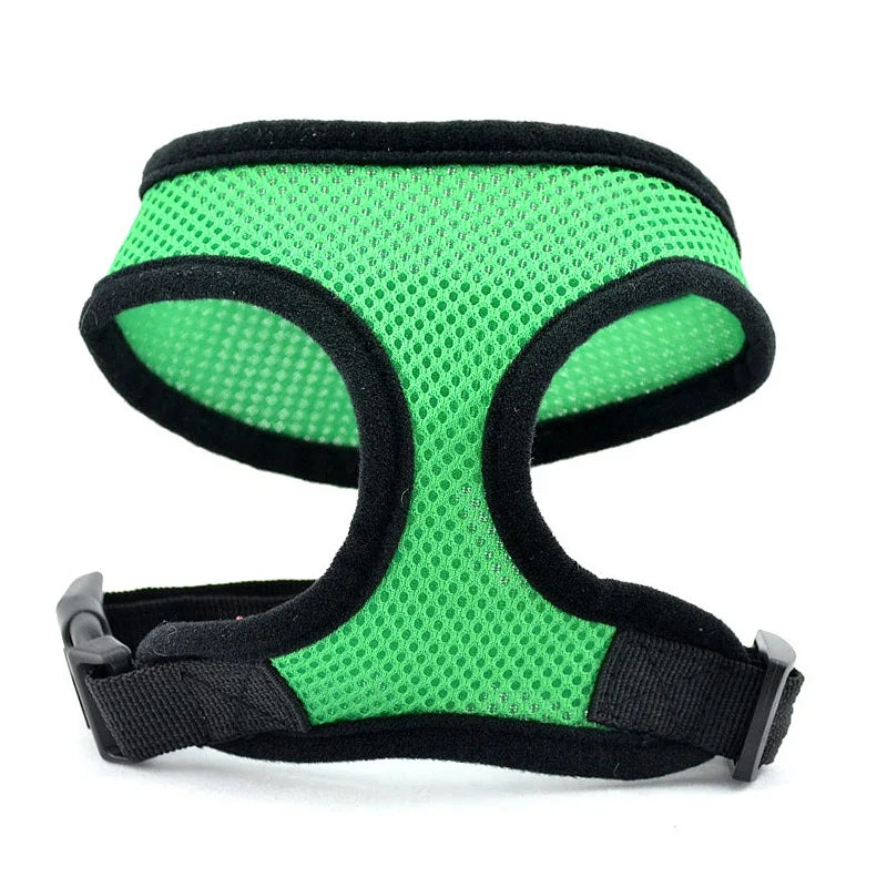 Breathable Mesh No-Pull Dog Harness – Adjustable Safety Vest for Small Dogs