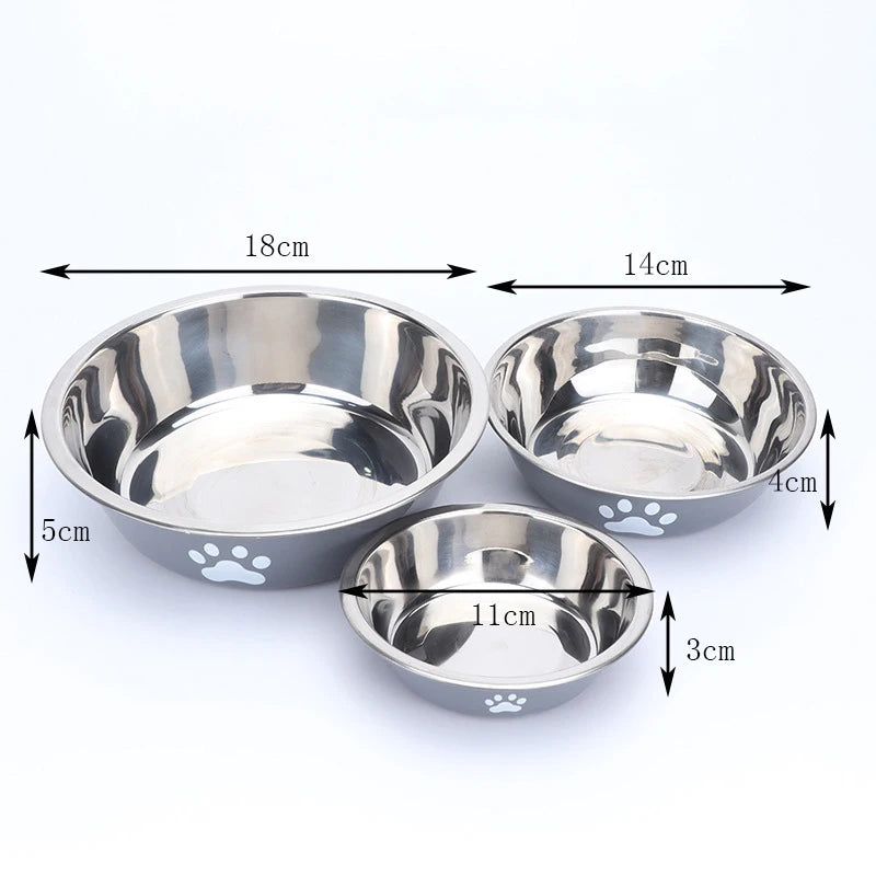 Large Capacity Anti-Slip Stainless Steel Dog Bowl
