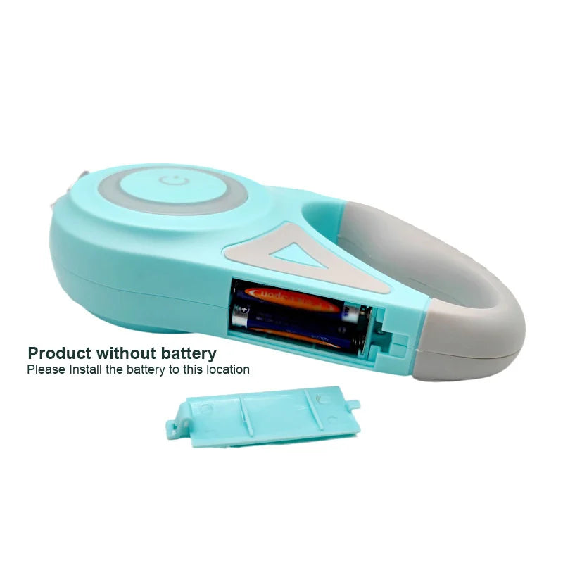 5M Automatic Retractable Dog Leash with LED Flashlight – Durable Nylon Walking Lead