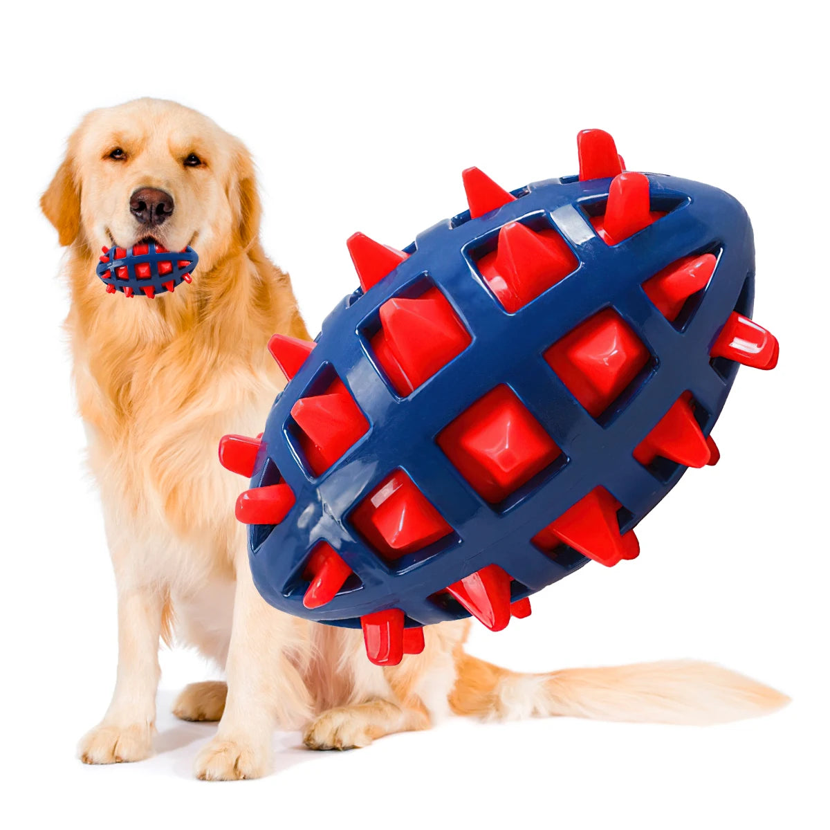 Squeaky Puppy Ball Toy Interactive Rubber Comfortable Dog Creative Pet Ball for Teething Cleaning Playing Chewers Tpr Sound Foot