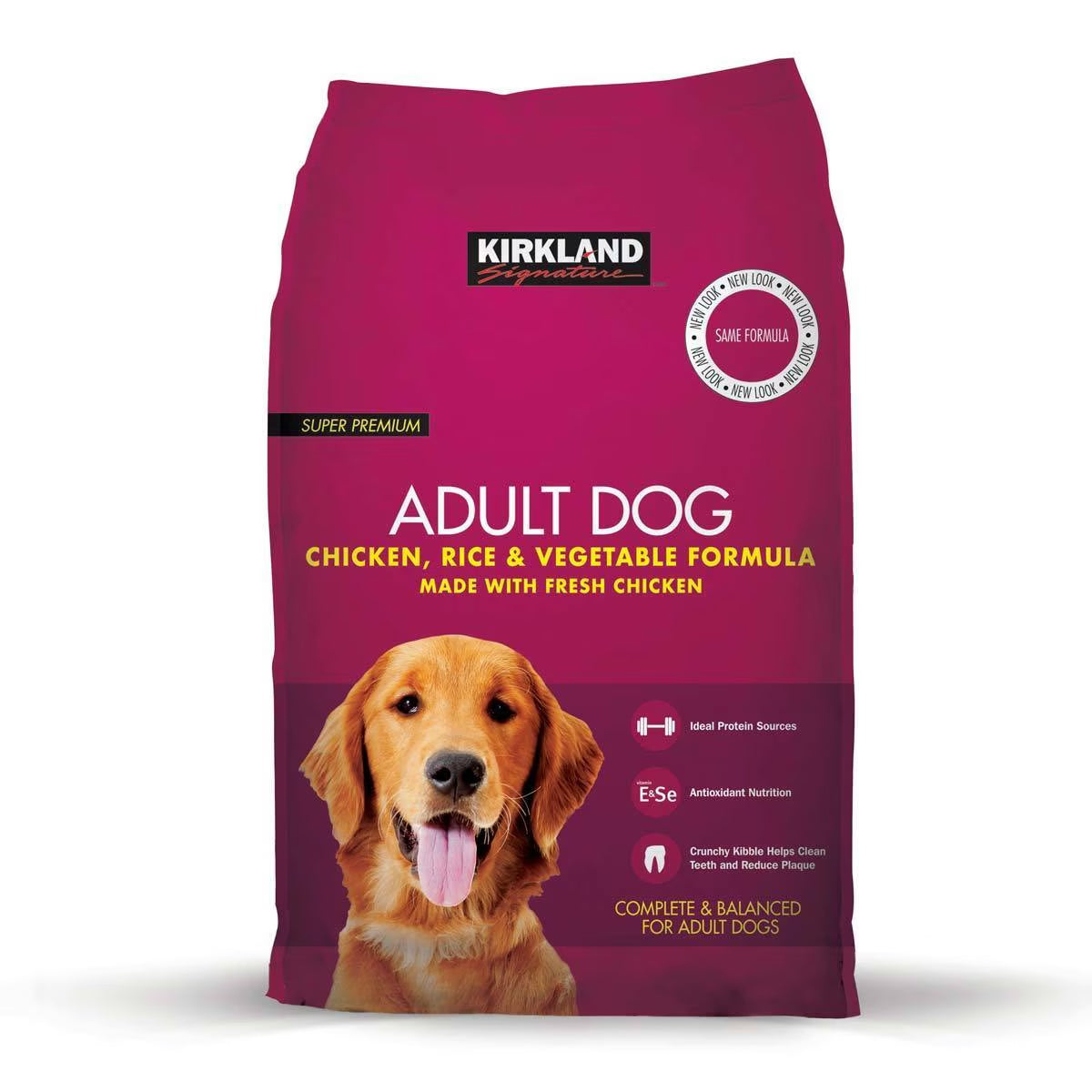 Super Premium Adult Complete Dog Food, Chicken, Rice & Vegetable Formula, 12Kg